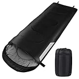 Schlafsack, Sundom 220 x 80 cm 1 kg Camping Schlafsack, 2 in 1 Funktion Deckenschlafsäcke, Warm und...