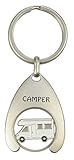happyROSS Schlüsselanhänger mit Einkaufswagenchip Camper