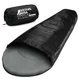Active Era™ 150 Premium Mumienschlafsack, leicht - Schlafsack für Outdoor Camping im Sommer oder...