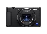 Sony ZV-1 Premium Kompaktkamera (1' Sensor, 24-70mm F1.8-2.8, 4K Video, Augen-Autofokus, neigbares...