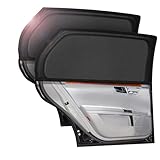 Sonnenschutz Auto Baby, 2 Stück Universal Elastizitä Sonnenblende Auto Netz für Seitenfenster,...