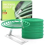 SCENTORINI Citronella Räucherspirale, Zitronengras Coils für Innen und Draußen, Garten, Balkone,...