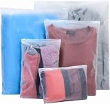 20 Stück Kleidung Tüten Einpacken, Zip Beutel Reisetasche, Gefrostetem Kompressionsbeutel für...