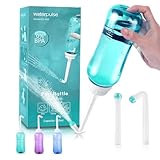 Po Dusche 500ML,Podusche mit Taste,Popodusche mit Doppeldüse,Portable Bidet,Peri Bottle Intimdusche...