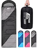 Active Era Premium Mumienschlafsack 250 GSM, Schlafsack Winter & Sommer, 0°C bis 15°C, Indoor und...