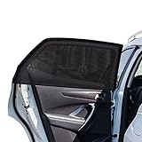 2-Stück Große 105-135CM Autofenster Sonnenschutz Auto, atmungsaktive Mesh-Fensterabdeckung für...