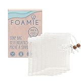 Foamie Seifensäckchen 5er Set, Bio Seifenbeutel für festes Shampoo & festes Duschgel Seifenreste,...