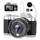 Rollei Powerflex 10x Retro Digitalkamera, 64MP 4K Fotokamera mit Akku & 10X Optischem zoom...
