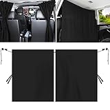 Auto Trennvorhänge Sonnenschutz, 140 x 80 cm Abnehmbarer Auto Vorhang, Auto Innenteiler Vorhänge...