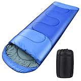 Schlafsack Outdoor für Camping 3 Jahreszeiten Erwachsene Schlafsack, 2 in 1 Funktion...