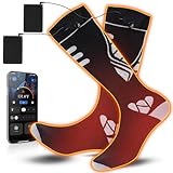Beheizbare Socken Wiederaufladbare beheizbare Socken 7000-mAh-Akku Maximale Temperatur 75 °C...