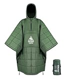 OneTigris Camping Poncho Decke mit 3M Thinsulate Isolierung, wasserdicht Decke warm, mit großen...