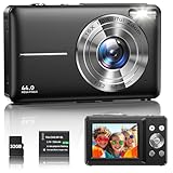 Digitalkamera 1080P Fotokamera 44MP Kamera Fotoapparat Tragbare Kompaktkamera mit 2,4' LCD...