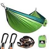 NATUREFUN Ultraleichte Reise Camping Hängematte | 300kg Tragkraft (275 x 140 cm) Atmungsaktiv,...