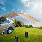 Wasserdicht UV-Schutz Auto Markise,Autozelt Sonnendach für Camper, SUV & Wohnwagen,Auto Dachzelt...