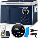 KESSER® Kompressor Kühlbox 2in1 Doppelzone Kühl & Gefrierfach 31 Liter elektrische Gefrierbox mit...