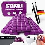 STIKKI Reinigungsknete für Handy & Kopfhörer – Profi Reinigungsset inkl. Bürsten & Ladebuchsen...