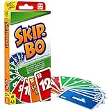 Mattel Games 52370 - Skip-Bo Kartenspiel und Familienspiel geeignet für 2 - 6 Spieler, Spiel ab 7...
