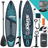 ALLPICK Premium SUP Board Set, Stand Up Paddling Board Aufblasbar, Mit Universal Kamerahalterung,...