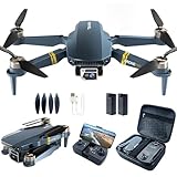 Bürstenlos Super Ausdauer Faltbare Quadcopter Drohne für Anfänger– 40+ Minuten Flugzeit, Wi-Fi...