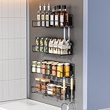 Carastek 4 Stück Kühlschrank Regal Hängeregal für Kühlschrank Magnet Magnet Gewürzregal,...
