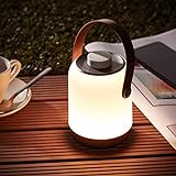 Lightbox LED Tischlampe für den Garten mit warmweißem Licht – Spritzwassergeschützte...