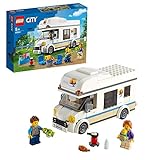LEGO 60283 City Ferien-Wohnmobil Spielzeug, Wohnmobil Spielset, Sommerferien-Spielzeug