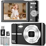 FAYIBUY Digitalkamera 50MP 1080P FHD Fotokamera mit Autofokus 16X Digitalzoom Fotoapparat Tragbare...