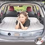 KMZ SUV Luftmatratze mit eingebauter elektrischer Pumpe - Verdickte und geflockte Auto-Bettmatratze...