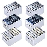 hinrey Schrank Organizer 6 Stück für Hosen Hemden Unterwäsche, Kleiderschrank Organizer...