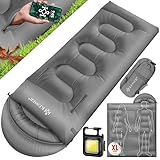 KESSER® Schlafsack Outdoor 220cm x 83cm | Deckenschlafsack 3-4 Jahreszeiten | Camping-Sleeping-Bag...