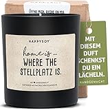 Geschenk für Camper Duftkerze im Glas mit Camping-Spruch aus Soja - natürlich handgemacht -...