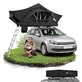 Juskys Autodachzelt Lago 120 x 210 cm - UV-Schutz & Wasserdicht - Matratze & LED-Beleuchtung -...